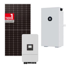   Deye 12 kW háromfázisú hibrid napelemes rendszer – 16 kWh energiatárolóval + 20 db DAH Solar panel